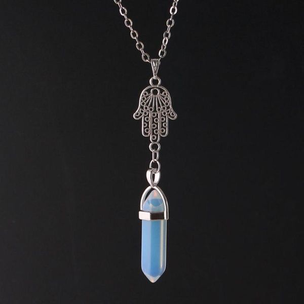 pendant necklaces 12pcs wholesale hexagonal column natural gem stone sodalite turquoises opalite chains necklace, Silver
pendant necklaces 12pcs wholesale hexagonal column natural gem stone sodalite turquoises opalite chains necklace, Silver
