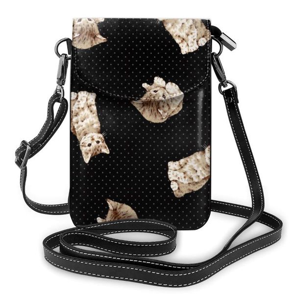 noisydesigns cat pattern shoulder female small bag pu leather card crossbody mini bag women handbag phone purse with strap
noisydesigns cat pattern shoulder female small bag pu leather card crossbody mini bag women handbag phone purse with strap