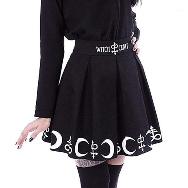 women mini skirt gothic punk witchcraft moon magic spell symbols pleated mini skirt high waist jupe femme skirts 2020 fashion1, Black
women mini skirt gothic punk witchcraft moon magic spell symbols pleated mini skirt high waist jupe femme skirts 2020 fashion1, Black