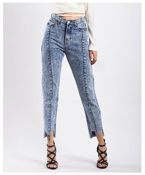 women washed white high waisted straight leg jeans 2021 spot comfortable irregular trousers cowgirl loose cropped vintage pants, Blue
women washed white high waisted straight leg jeans 2021 spot comfortable irregular trousers cowgirl loose cropped vintage pants, Blue