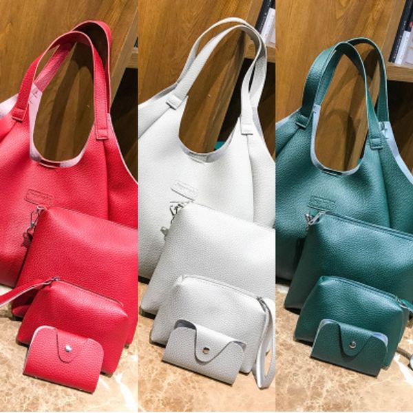 women's new bag shoulder bagdumpling 4-piece set portable pu shoulder bag fashionable and versatilesolid color litchi grain chao bao 9r
women's new bag shoulder bagdumpling 4-piece set portable pu shoulder bag fashionable and versatilesolid color litchi grain chao bao 9r