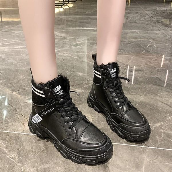 new warm plush winter boots for women shoes woman thick bottom chunky sneakers lace up zipper autumn fur ankle boots plus size1, Black
new warm plush winter boots for women shoes woman thick bottom chunky sneakers lace up zipper autumn fur ankle boots plus size1, Black