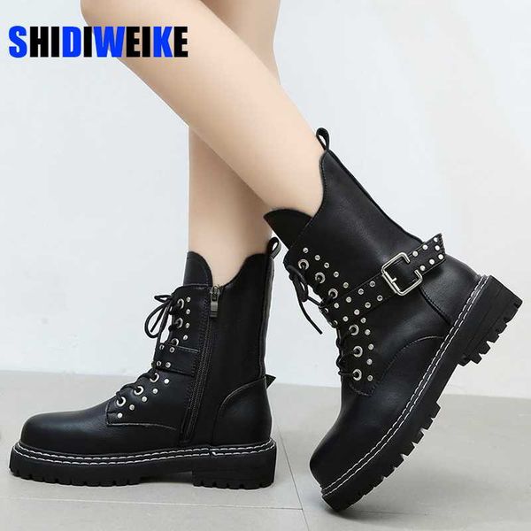 boots 2021 winter british style women side zipper shallow anti-skid botas mujer fashion short tube thick heel leather, Black
boots 2021 winter british style women side zipper shallow anti-skid botas mujer fashion short tube thick heel leather, Black