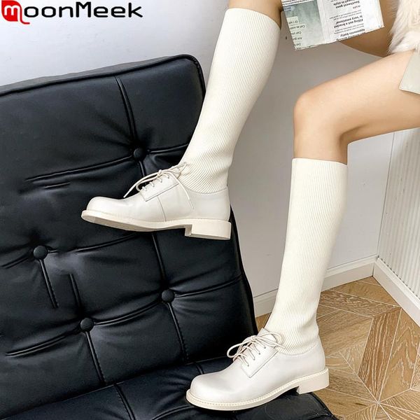 moonmeek 2021 new arrival women boots genuine leather boots for woman low heel square toe winter knee high black
moonmeek 2021 new arrival women boots genuine leather boots for woman low heel square toe winter knee high black