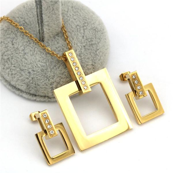 new fashion gold-color stainless steel jewelry sets for women wedding party, Silver
new fashion gold-color stainless steel jewelry sets for women wedding party, Silver