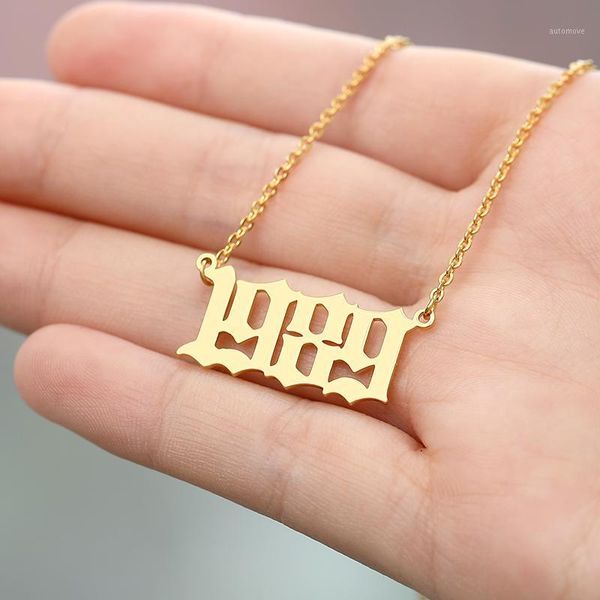 2021 2003 1985 year necklace custom number necklace stainless steel chain accessories children's birthday gifts collar 2021 bff1, Silver
2021 2003 1985 year necklace custom number necklace stainless steel chain accessories children's birthday gifts collar 2021 bff1, Silver