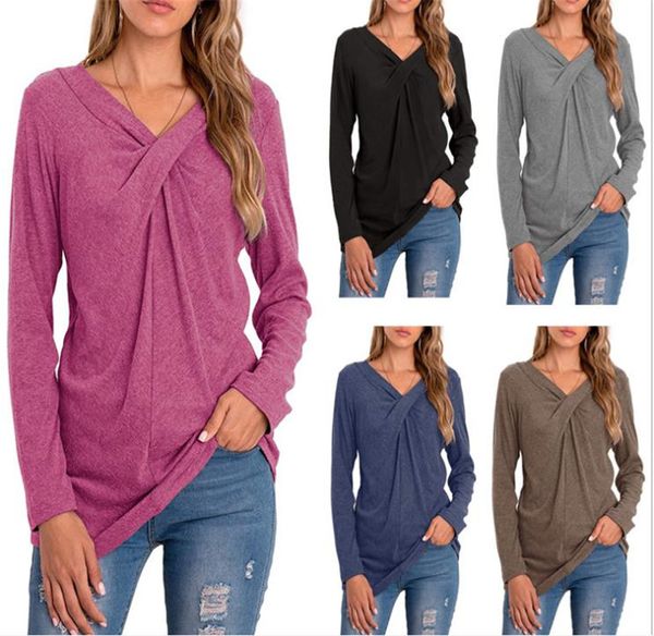 solid color designer рынк casual tshirts сыпучие v шеи длинным рукавом хлопок верхняя одежда осень женской одежды, White
solid color designer рынк casual tshirts сыпучие v шеи длинным рукавом хлопок верхняя одежда осень женской одежды, White