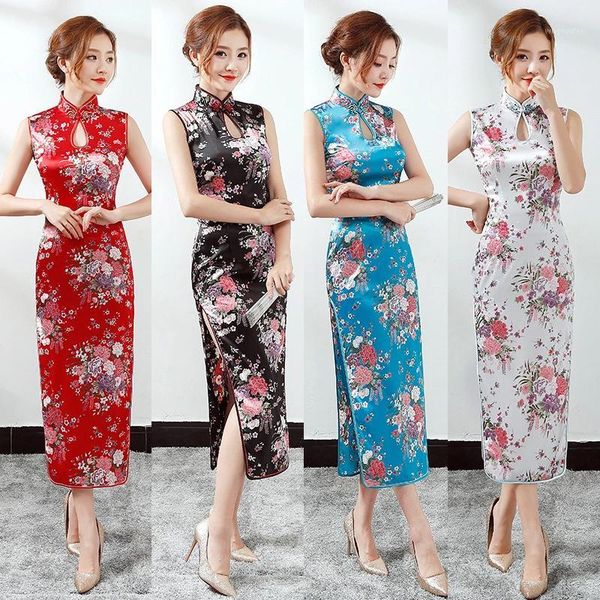 elegant women silky satin qipao summer new slim sleeveless dress traditional chinese style mandarin collar cheongsam vestidos1, Red
elegant women silky satin qipao summer new slim sleeveless dress traditional chinese style mandarin collar cheongsam vestidos1, Red