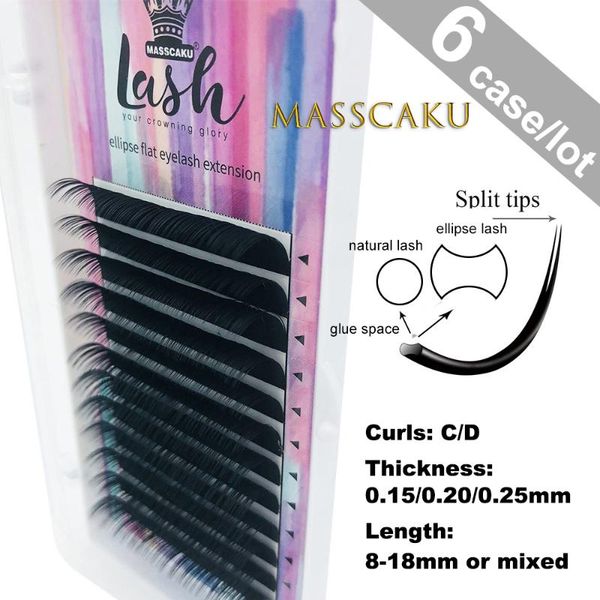 false eyelashes masscaku 6 trays/lot flat ellipse eyelash extensions split tips shaped natural light mixed wholesale
false eyelashes masscaku 6 trays/lot flat ellipse eyelash extensions split tips shaped natural light mixed wholesale
