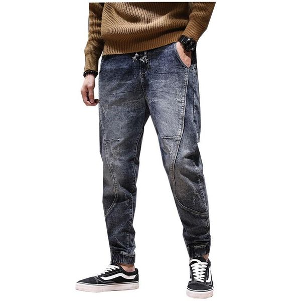 joggers jean men fashion leisure riding jeans male motorcycle jean streetwear drawstring elastic waist ruched pants plus size 42, Blue
joggers jean men fashion leisure riding jeans male motorcycle jean streetwear drawstring elastic waist ruched pants plus size 42, Blue