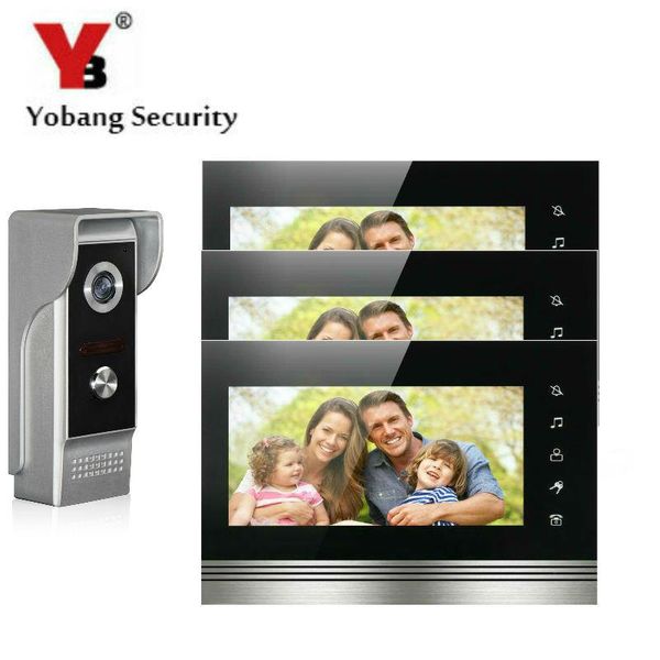 yobang security 7 inch color touch button video door phone doorbell intercom entry system kit with metal case 1 camera 3 monitor
yobang security 7 inch color touch button video door phone doorbell intercom entry system kit with metal case 1 camera 3 monitor