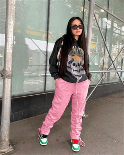 women solid color pants clothing fashion trend bandage drawstring casual sports women fitness trousers spring female new thicken loose pant, Black;white
women solid color pants clothing fashion trend bandage drawstring casual sports women fitness trousers spring female new thicken loose pant, Black;white