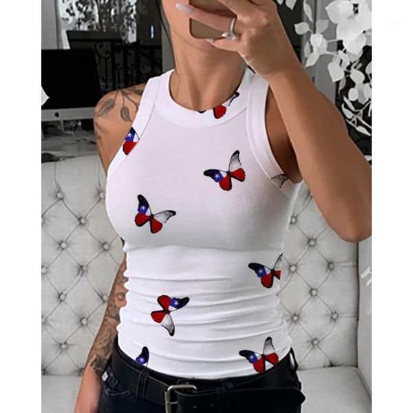 2020 female vests sleeveless basic t shirt women tank tie dye summer beachwear butterfly striped print tee slim1, White
2020 female vests sleeveless basic t shirt women tank tie dye summer beachwear butterfly striped print tee slim1, White