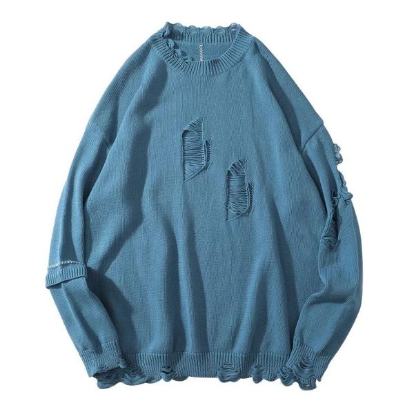 men's sweaters icpans hip hop casual punk rock ripped distressed knitted jumper destructed destroyed knitwear streetwear, White;black
men's sweaters icpans hip hop casual punk rock ripped distressed knitted jumper destructed destroyed knitwear streetwear, White;black