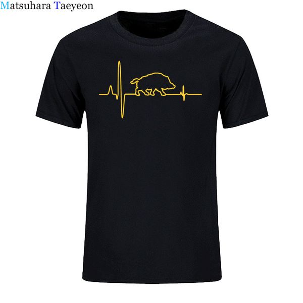 sport summer new casual t shirt men 100% cotton tees wild boar heartbeat huntings design t-shirts for men tee 
sport summer new casual t shirt men 100% cotton tees wild boar heartbeat huntings design t-shirts for men tee