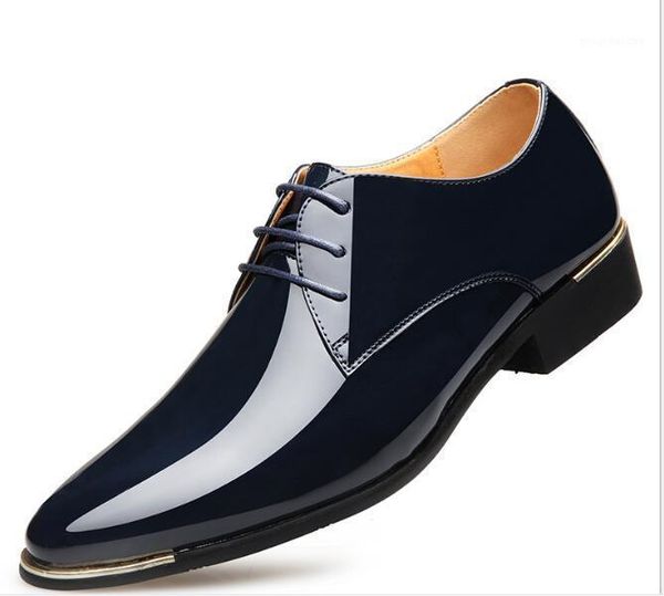 dress shoes autumn spring fashion men's patent leather for men lace up pointed wedding business party 5 colors1, Black
dress shoes autumn spring fashion men's patent leather for men lace up pointed wedding business party 5 colors1, Black