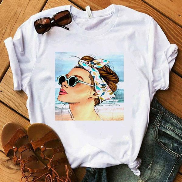 women's t-shirt red lipstick lips print graphics t-shirt perfume girl summer leisure harajuku t-shirt female, White
women's t-shirt red lipstick lips print graphics t-shirt perfume girl summer leisure harajuku t-shirt female, White