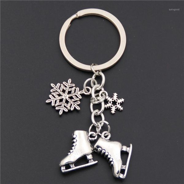 keychains 1pc antique silver skates snowflake pendant key ring skating chain keychain jewelry for winter gift1
keychains 1pc antique silver skates snowflake pendant key ring skating chain keychain jewelry for winter gift1