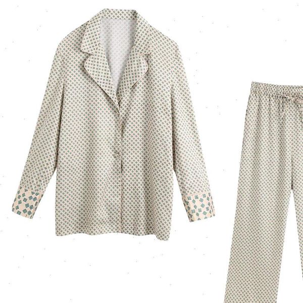 2021 new women two piece set printed loose pajama style long sleeves shirt blouse amp pants trousers elastic waistband, Gray
2021 new women two piece set printed loose pajama style long sleeves shirt blouse amp pants trousers elastic waistband, Gray