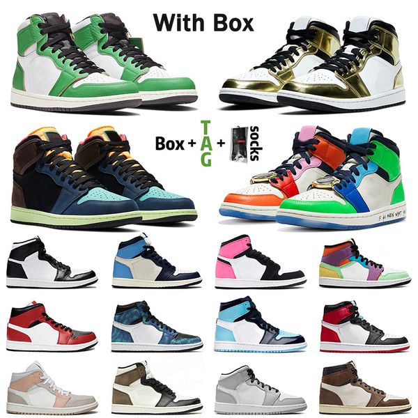 with box 1 1s fashion basketball shoes metallic gold satin jordan lucky green fearless jumpman high og bid hack men women trainers, White;red
with box 1 1s fashion basketball shoes metallic gold satin jordan lucky green fearless jumpman high og bid hack men women trainers, White;red