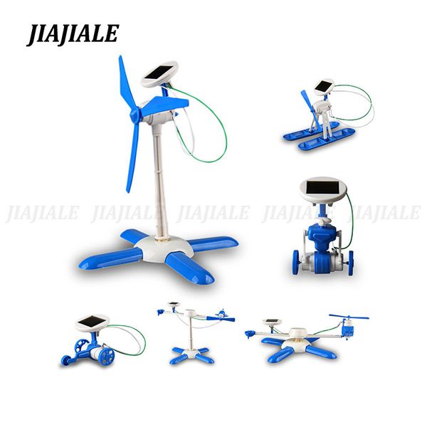 new 6 in 1 diy solar toy kit robot windmill plane car educational solar power kits novelty solar robots for child boy gril gift q0115
new 6 in 1 diy solar toy kit robot windmill plane car educational solar power kits novelty solar robots for child boy gril gift q0115