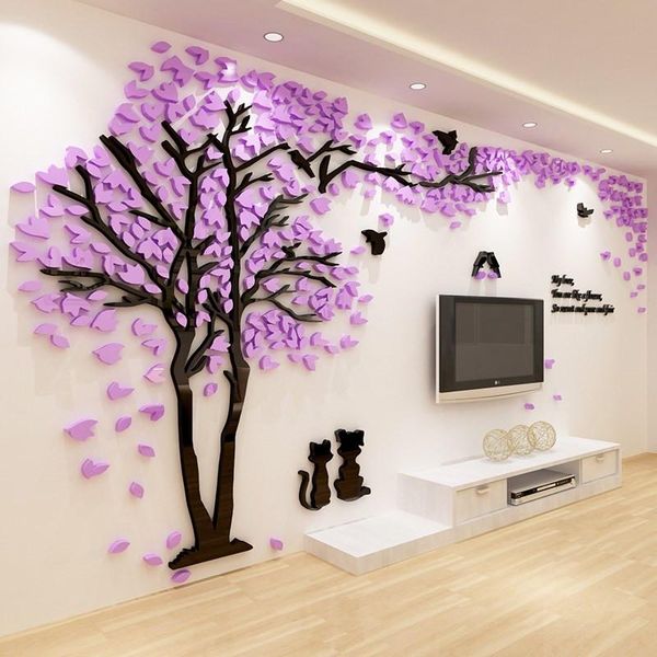 creative flowering tree pattern acrylic wall sticker romantic home decor wall stickers 1pcs tv sofa background decorations
creative flowering tree pattern acrylic wall sticker romantic home decor wall stickers 1pcs tv sofa background decorations