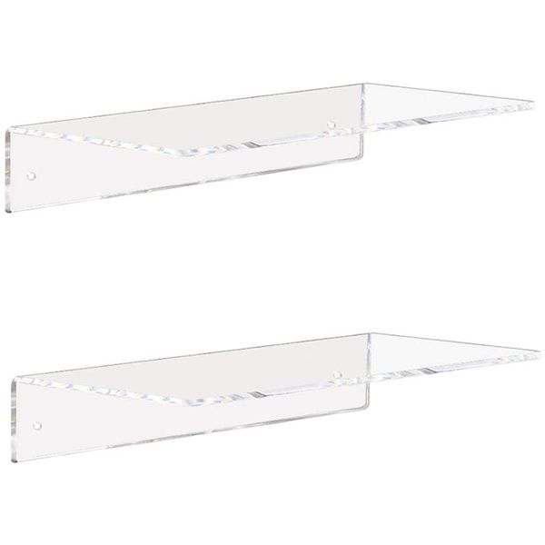 hooks & rails acrylic display small shelf, 5mm thick floating shelves won't fall-off for bedroom, living room, bathroom (clear)
hooks & rails acrylic display small shelf, 5mm thick floating shelves won't fall-off for bedroom, living room, bathroom (clear)