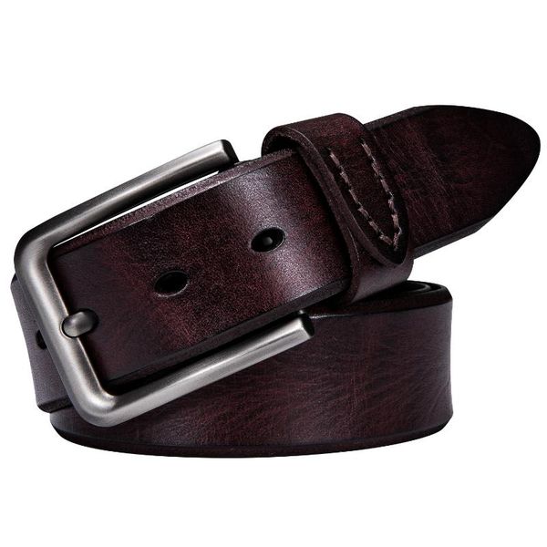 vintage casual pin buckle men's leather belt real 1.5" full grain jeans belt red brown luxury cowboy genuine leather strap, Black;brown
vintage casual pin buckle men's leather belt real 1.5" full grain jeans belt red brown luxury cowboy genuine leather strap, Black;brown