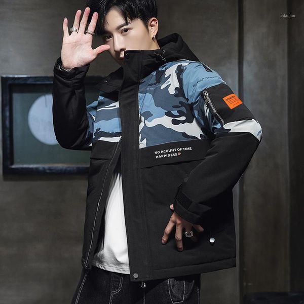 men's down & parkas winter coat men's 2021 korean version fashion cotton jacket camouflage thickened coat1, Black
men's down & parkas winter coat men's 2021 korean version fashion cotton jacket camouflage thickened coat1, Black