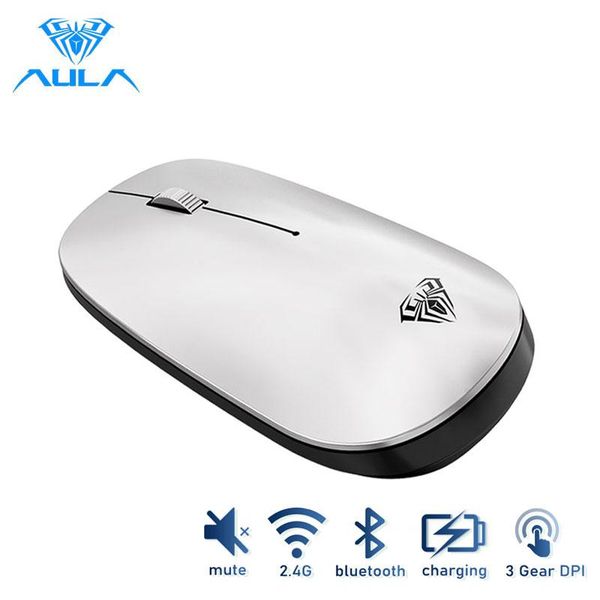 mice aula sc800 wireless mouse bluetooth usb 2400dpi 2.4ghz optical mute ergonomic portable ultra-thin cordless for home office
mice aula sc800 wireless mouse bluetooth usb 2400dpi 2.4ghz optical mute ergonomic portable ultra-thin cordless for home office
