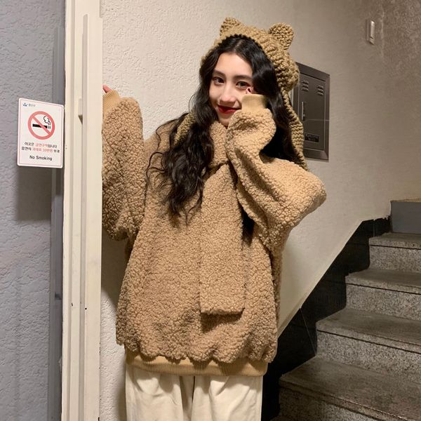 2021 new 2 color autumn korean style women skins long sleeve warm sweatshirts women's sweater (c2131) ic3u, Black
2021 new 2 color autumn korean style women skins long sleeve warm sweatshirts women's sweater (c2131) ic3u, Black