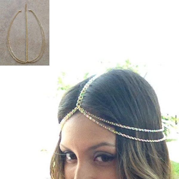 новый boho золото кисточкой цепи женщины аксессуары для волос головные уборы повязка головной убор сияющий элегантные украшения для волос, Golden;silver
новый boho золото кисточкой цепи женщины аксессуары для волос головные уборы повязка головной убор сияющий элегантные украшения для волос, Golden;silver
