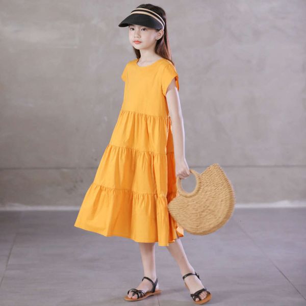 summer round 2020 neck short sve solid color yellow white loose casual versatile ruffle skirt girl's drs, Red;yellow
summer round 2020 neck short sve solid color yellow white loose casual versatile ruffle skirt girl's drs, Red;yellow