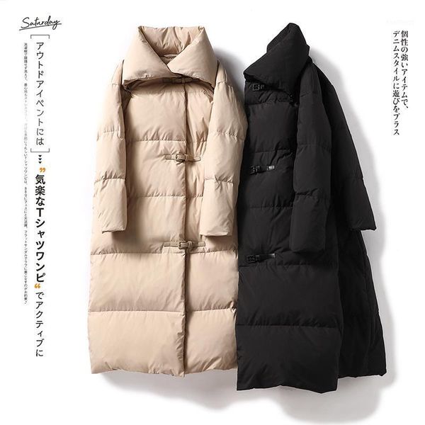 thick winter clothes women 90% white duck down coats wide-waisted single breasted long high-quality women's down jacket1, Black
thick winter clothes women 90% white duck down coats wide-waisted single breasted long high-quality women's down jacket1, Black