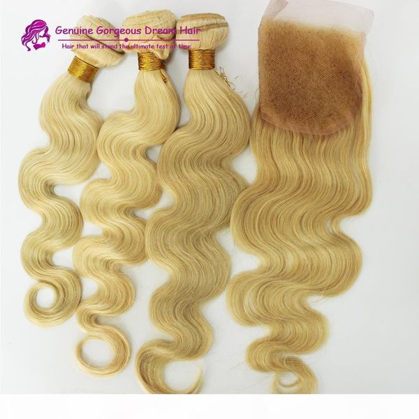613 russian blonde virgin hair with closure 3 bundles with 4*4 lace closure body wave human hair with part closure, Black;brown
613 russian blonde virgin hair with closure 3 bundles with 4*4 lace closure body wave human hair with part closure, Black;brown