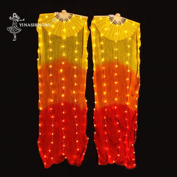 stage wear with battery belly dance led fan accessories light silk fans shiny women 1 pair veil performance props, Black;red
stage wear with battery belly dance led fan accessories light silk fans shiny women 1 pair veil performance props, Black;red