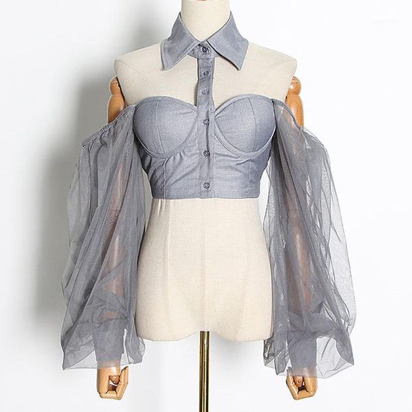 women's blouses & shirts seebeautiful casual shirt female hollow out expose shoulder back lapel puff sleeve short blouse summer 2021 fa, White
women's blouses & shirts seebeautiful casual shirt female hollow out expose shoulder back lapel puff sleeve short blouse summer 2021 fa, White