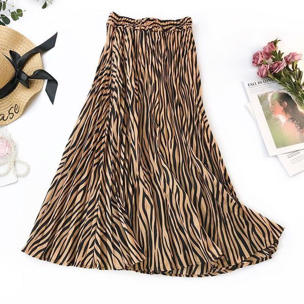 2020 autumn new arrival euro-american style pleated skirt fashionable zebra stripe printed long skirts for women ing, Black
2020 autumn new arrival euro-american style pleated skirt fashionable zebra stripe printed long skirts for women ing, Black