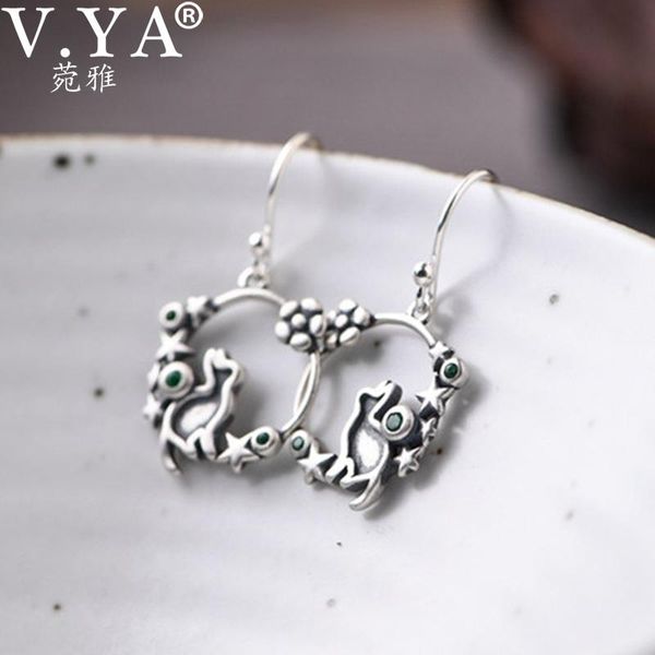 V.YA 925 Sterling Silver Vintage Star Flower Kitten Earrings Temperament Women's Thai Silver Earrings Female Party Jewelry
V.YA 925 Sterling Silver Vintage Star Flower Kitten Earrings Temperament Women's Thai Silver Earrings Female Party Jewelry
