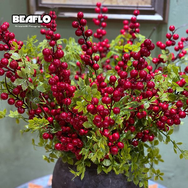 1 artificial red berry blossom branch stems foam flowers for christmas tree decoration wedding home table decor
1 artificial red berry blossom branch stems foam flowers for christmas tree decoration wedding home table decor