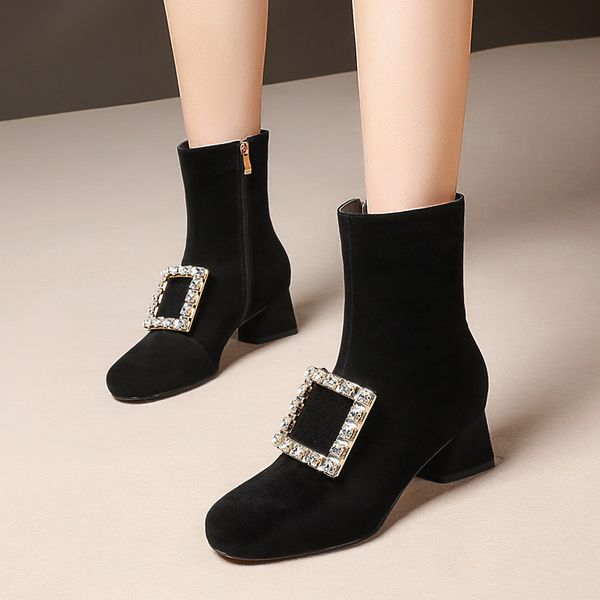 2020 and winter shoes heels fashion sheep's suede tube women's boots head heel35-43 ewrw, Black
2020 and winter shoes heels fashion sheep's suede tube women's boots head heel35-43 ewrw, Black