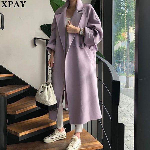 women's wool & blends vintage french woolen coat women 2021 winter thicken warm cashmere long jackets plus size korean double breasted, Black
women's wool & blends vintage french woolen coat women 2021 winter thicken warm cashmere long jackets plus size korean double breasted, Black