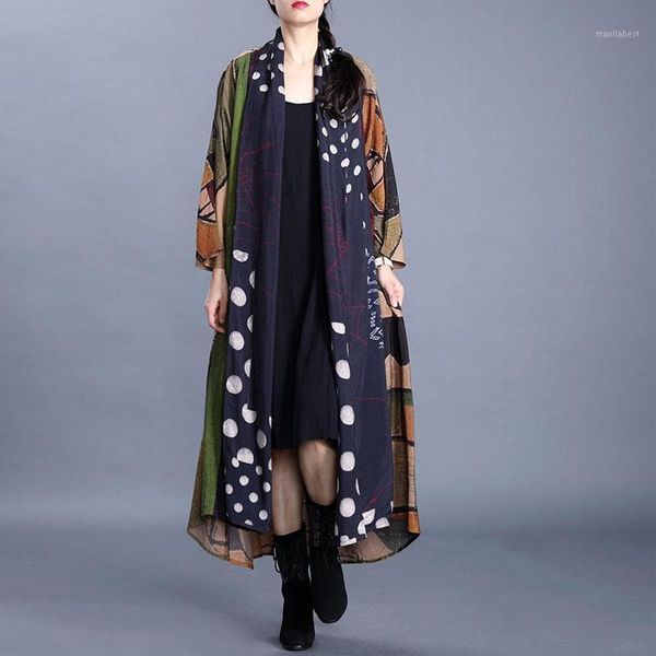 johnature spring fashion splicing floral print plus size cardigan coat 2020 new simple comfortable all-match women long coats1, Tan;black
johnature spring fashion splicing floral print plus size cardigan coat 2020 new simple comfortable all-match women long coats1, Tan;black