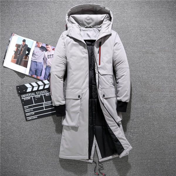 men's down & parkas 2021 winter 90% white duck jacket men hooded fashion long thicken warm coat loose overcoat, Black
men's down & parkas 2021 winter 90% white duck jacket men hooded fashion long thicken warm coat loose overcoat, Black