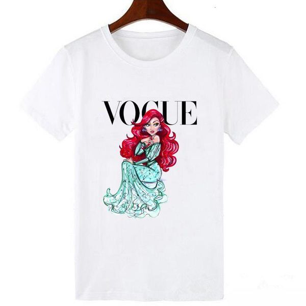 luckyroll princess t shirt women summer mermaid print short sleeve streetwear tshirt harajuku vogue plus size t-shirt, White
luckyroll princess t shirt women summer mermaid print short sleeve streetwear tshirt harajuku vogue plus size t-shirt, White