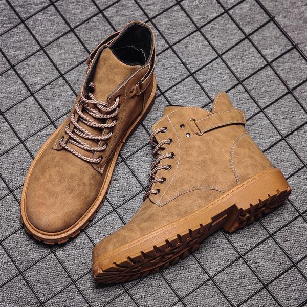 spring martin boots high shoes men's trend versatile warm mid-short boots workwear locomotive trendy shoes lady -40, Black
spring martin boots high shoes men's trend versatile warm mid-short boots workwear locomotive trendy shoes lady -40, Black