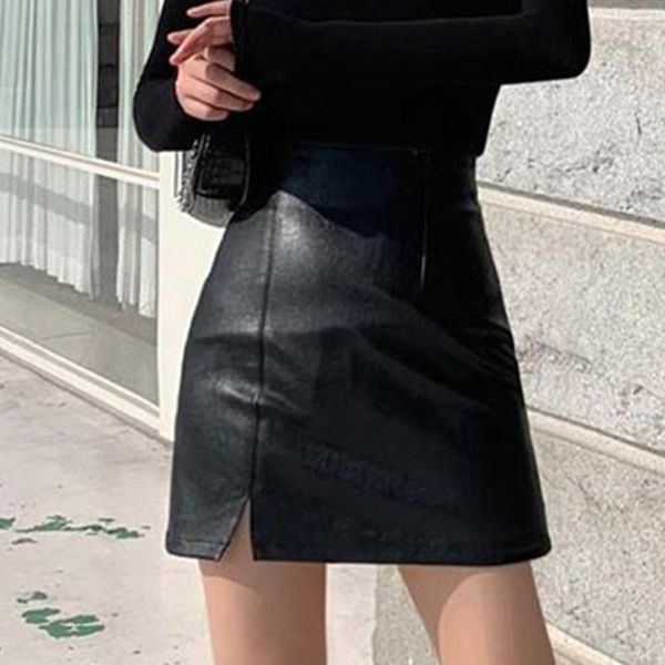 2021 new woman skirts high waist bag hip solid short irregular slit leather skirt jupe taille haute femme cuir saias mulher, Black
2021 new woman skirts high waist bag hip solid short irregular slit leather skirt jupe taille haute femme cuir saias mulher, Black