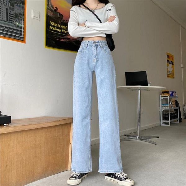 autumn 2020 new high waist straight tube loose light color versatile cowboy wide leg trousers mops floor pant woman, Blue
autumn 2020 new high waist straight tube loose light color versatile cowboy wide leg trousers mops floor pant woman, Blue