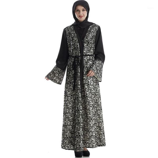 2018 lace abaya muslim women long sleeve belt patchwork traditional cardigan fall dubai kaftan1, Red
2018 lace abaya muslim women long sleeve belt patchwork traditional cardigan fall dubai kaftan1, Red