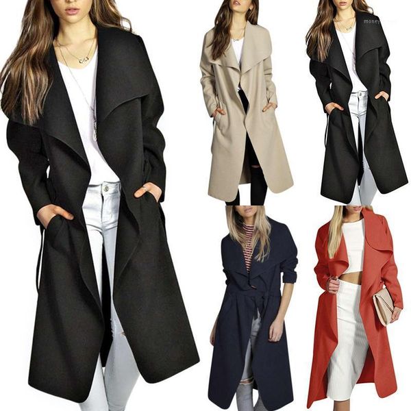 women's trench coats autumn winter women's long sleeve coat ladies casual outwear jacket overcoat 1, Tan;black
women's trench coats autumn winter women's long sleeve coat ladies casual outwear jacket overcoat 1, Tan;black